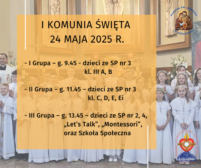 I Komunia Święta w naszej parafii.