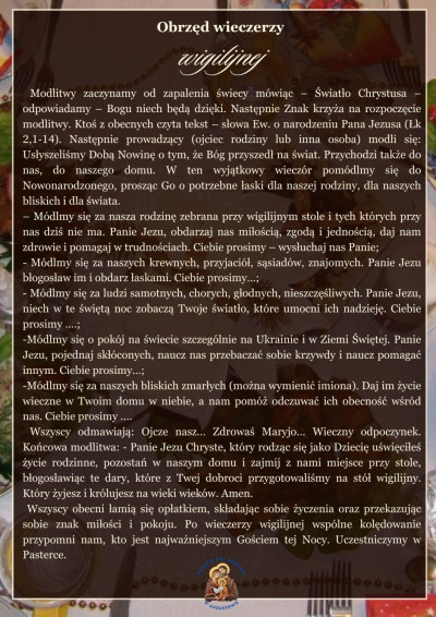 Obrzęd wieczerzy wigilijnej