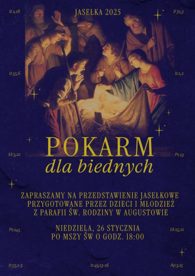 Zapraszamy na jasełka