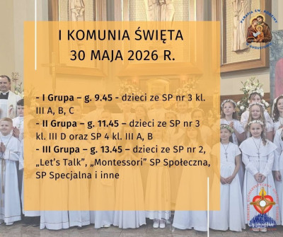 Grupy dzieci do I Komunii św