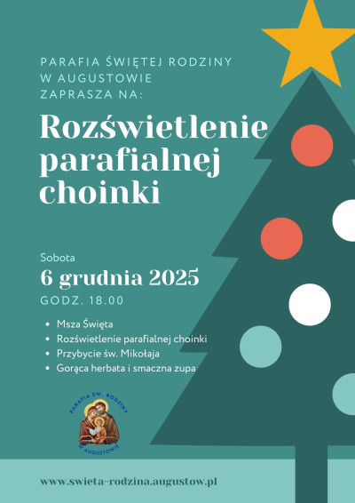 Rozświetlenie parafialnej choinki