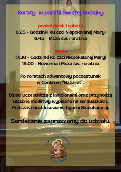 Zapraszamy na roraty