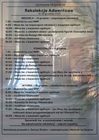 Rekolekcje adwentowe