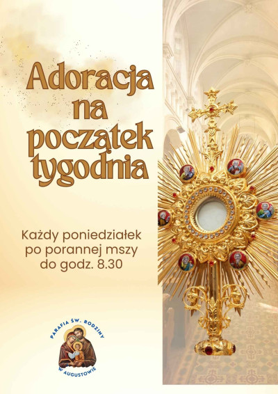 Adoracja na początek tygodnia