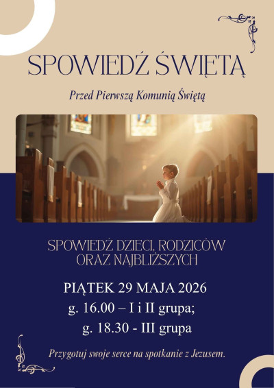 Spowiedź przed I Komunią